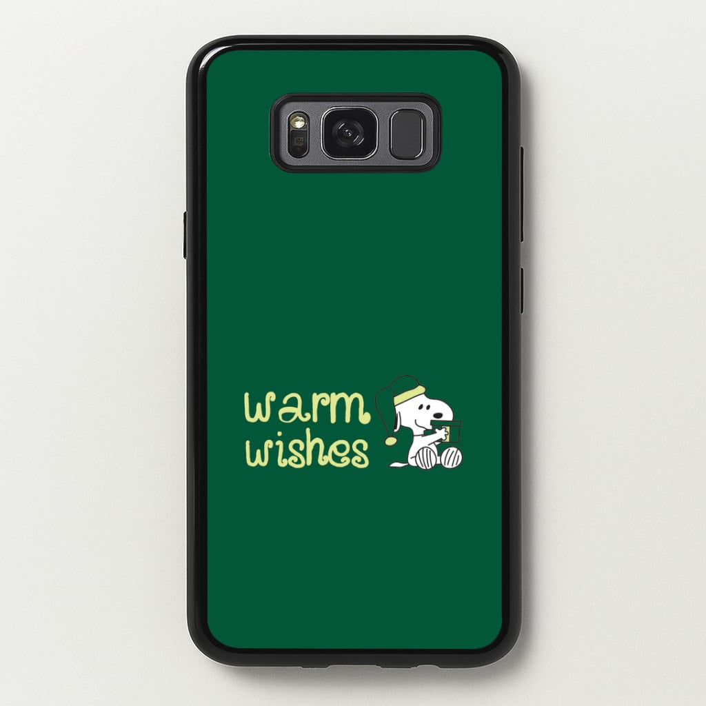 Cartoon Beagle Warm Wishes Galaxy S8 Case