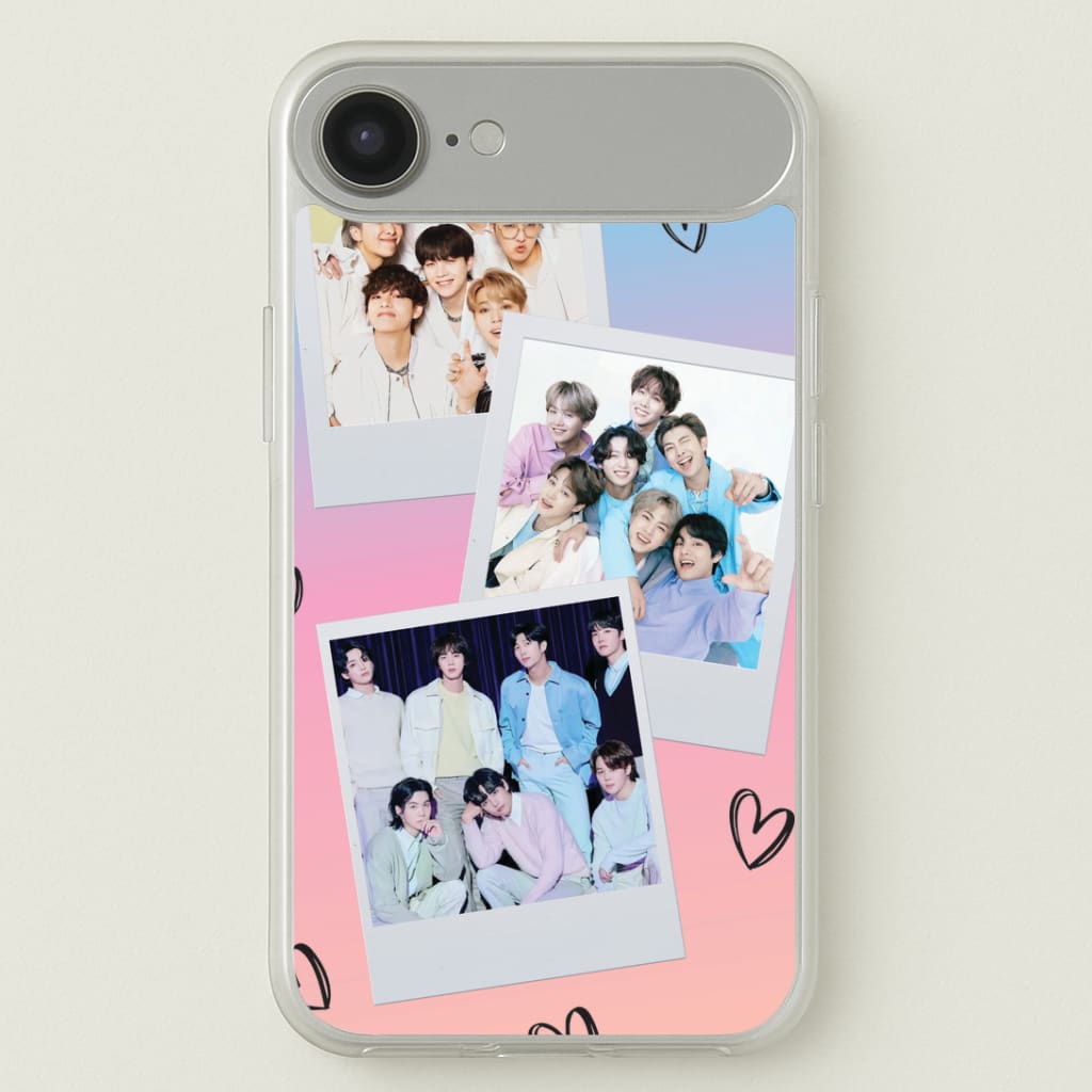 K-Pop Band Polaroid Collage iPhone 17 Air Case