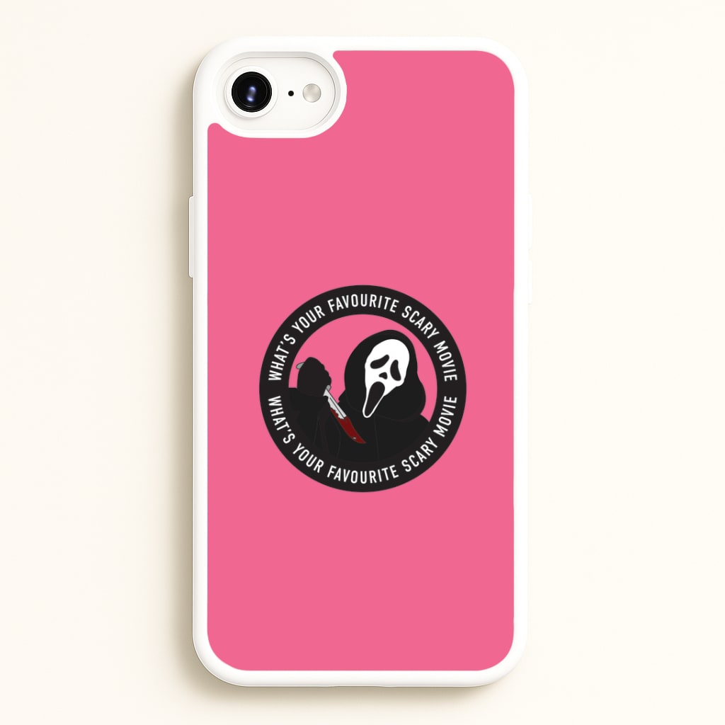 What's Your Favourite Scary Movie Badge iPhone 6 Plus / 7 Plus / 8 Plus Case