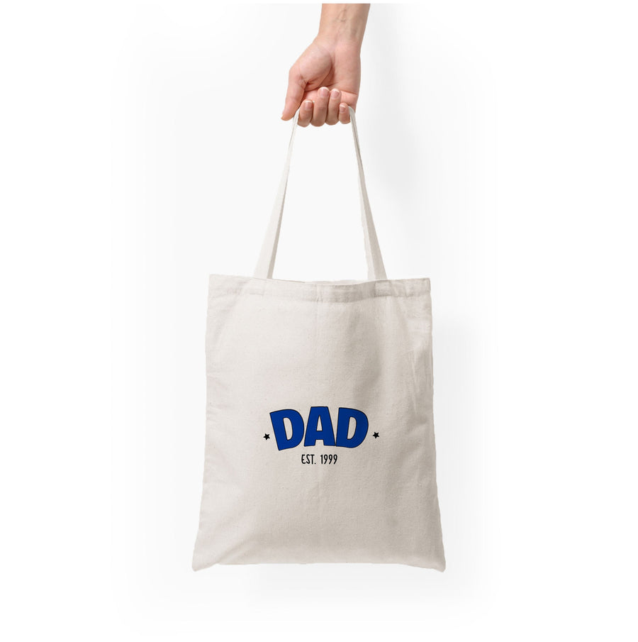Dad Est - Personalised Father's Day Tote Bag