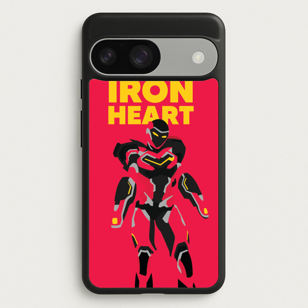 Metal Heart Hero Standing Google Pixel 9 / 9 Pro Case