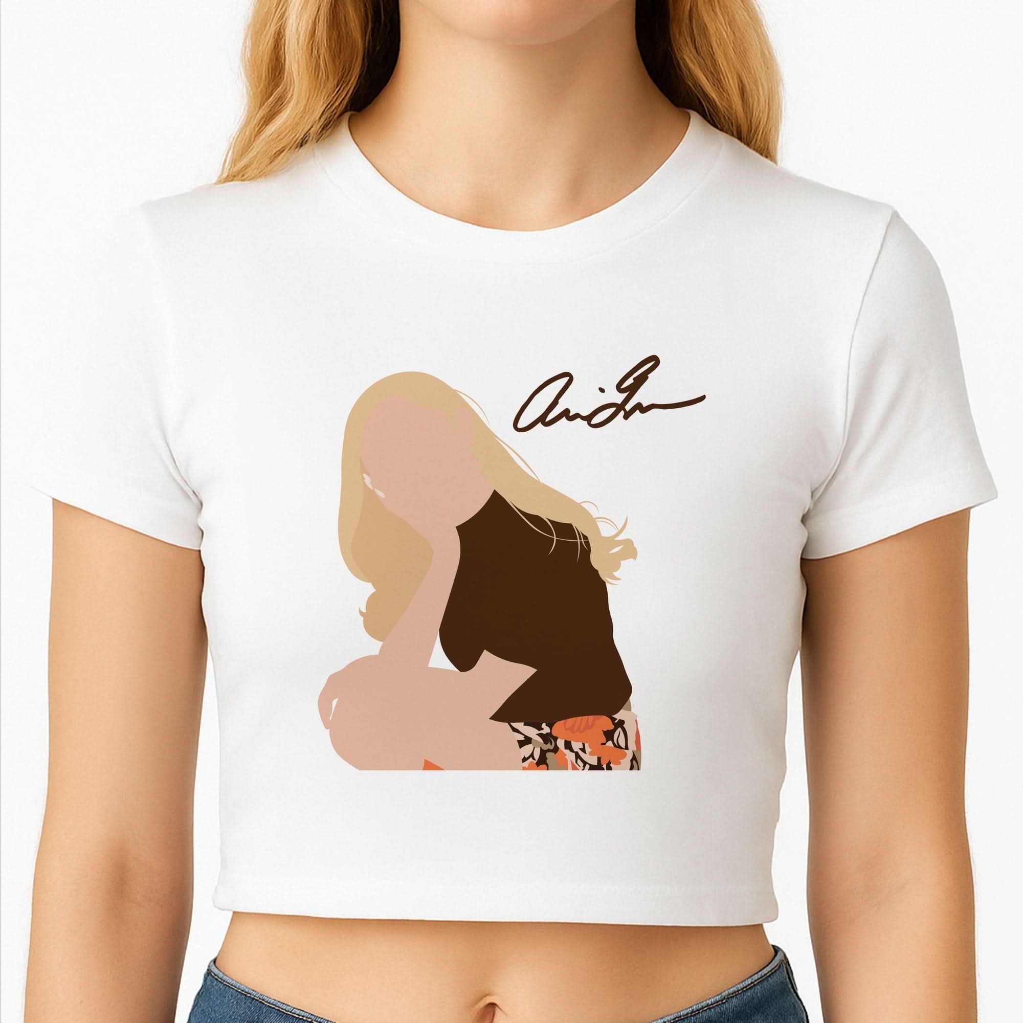 Vintage Pose Crop Top
