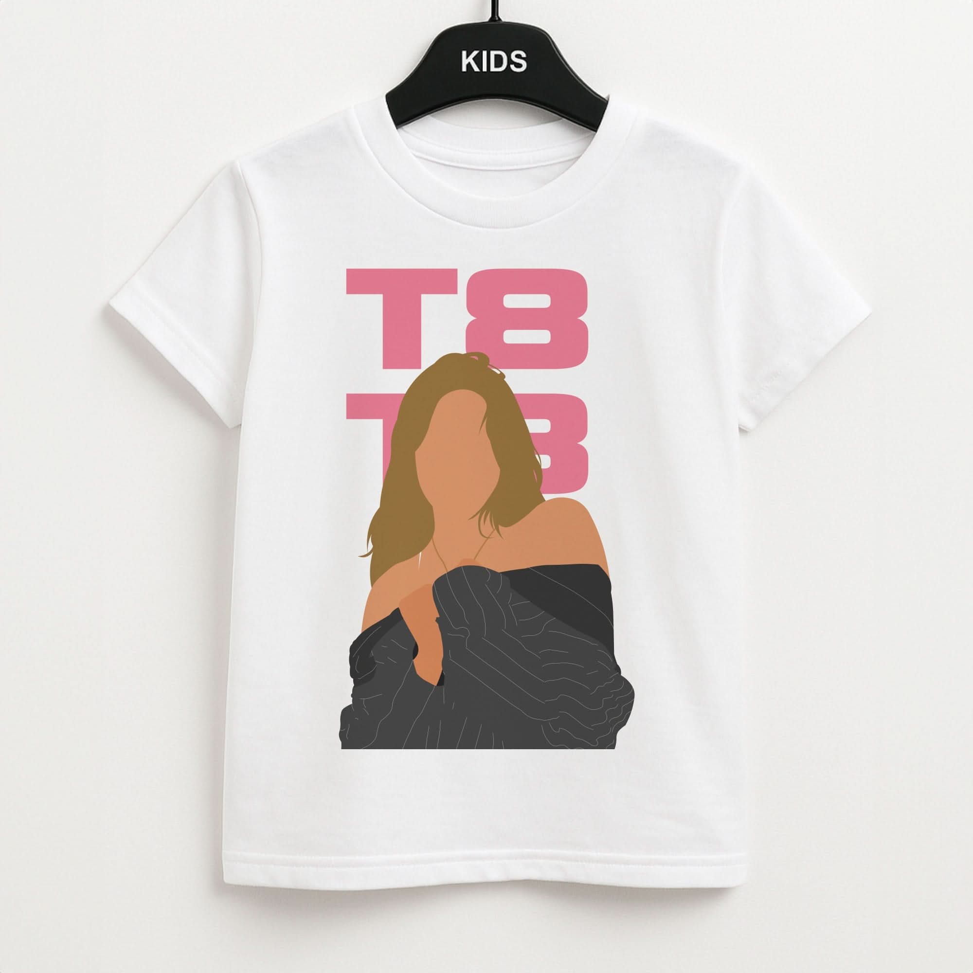 T8 Pink Kids Unisex T-Shirt