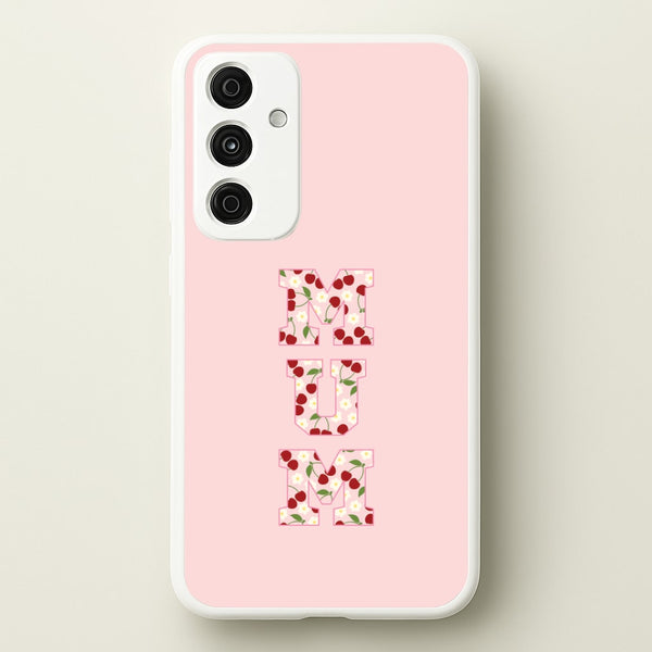 Floral Varsity Mum Galaxy A15 Case