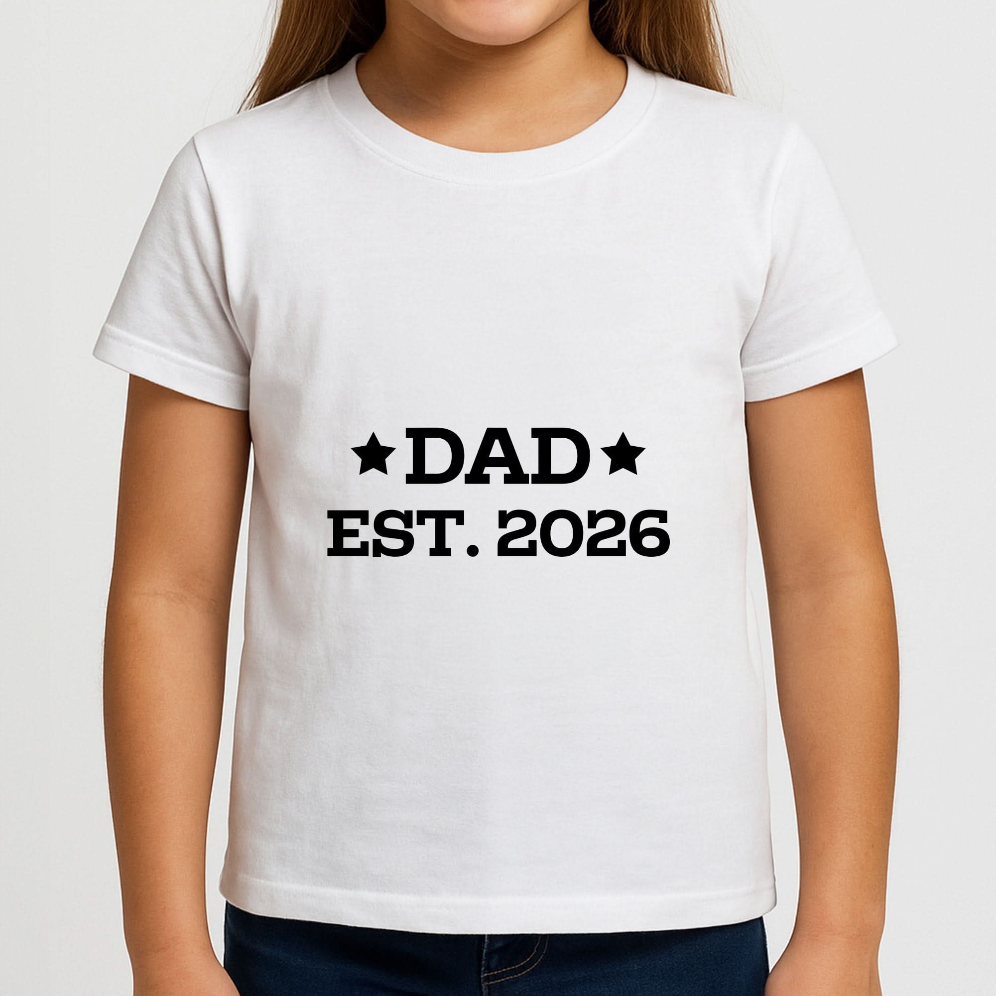 Dad Est 2026 Girls T-Shirt