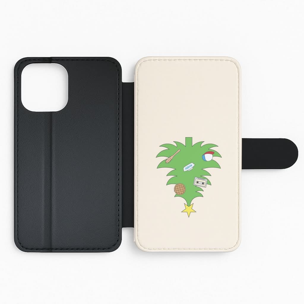 Upside Down Christmas Tree Flip Phone Case