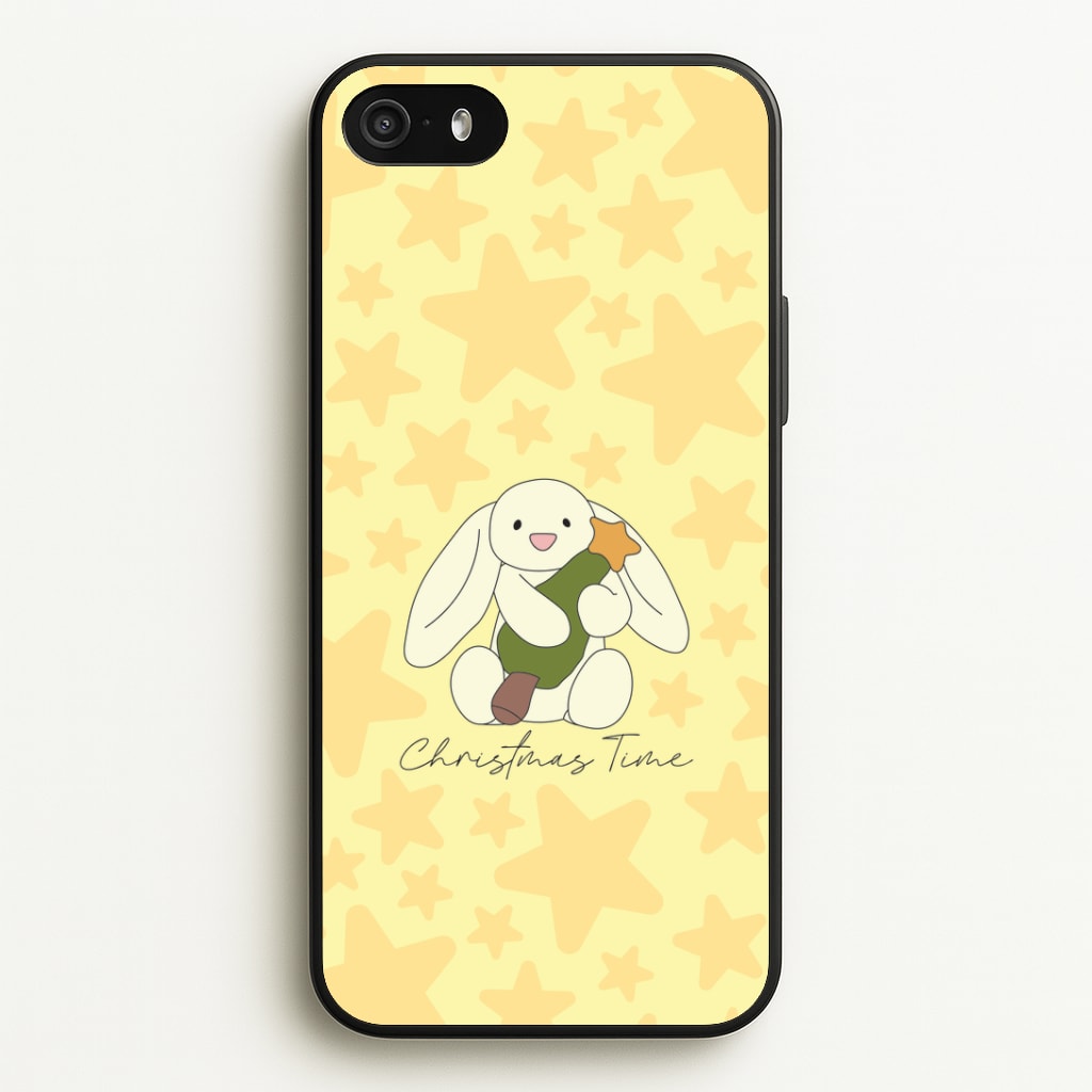 Christmas Bunny Stars Plush iPhone 5 / 5s / SE 2016 Case