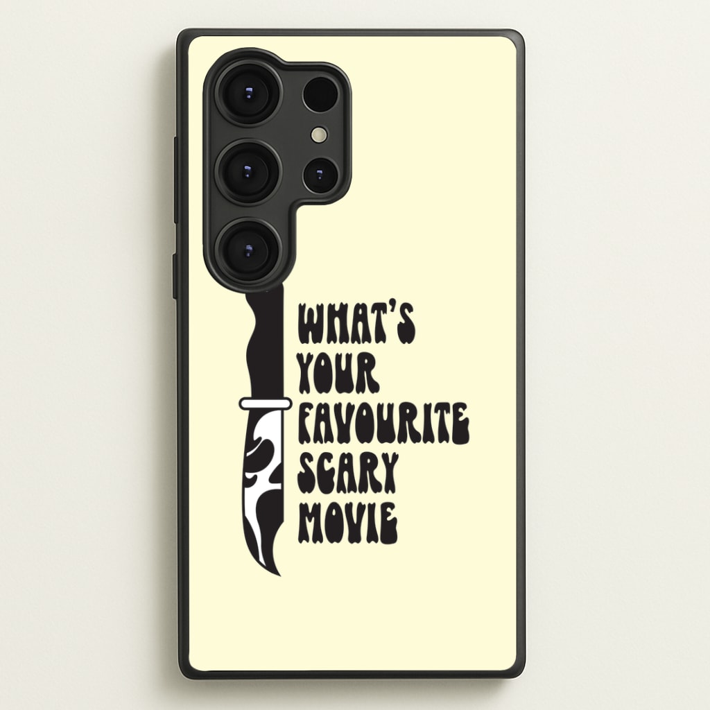What's Your Favourite Scary Movie Trippy Galaxy S25 Ultra Case