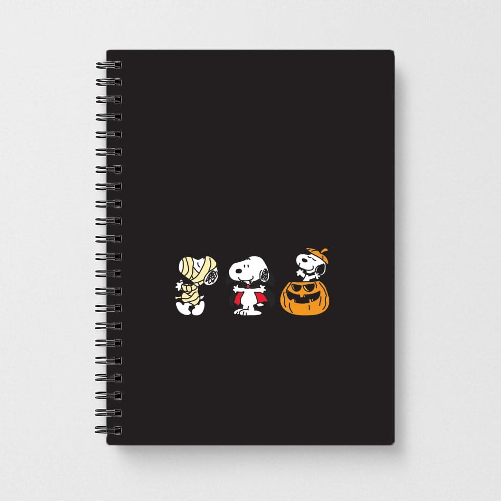 Cartoon Beagle Halloween Costumes Notebook