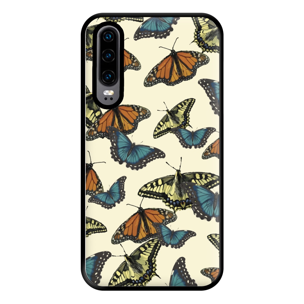 Butterfly Assortment Pattern Huawei P30 Case