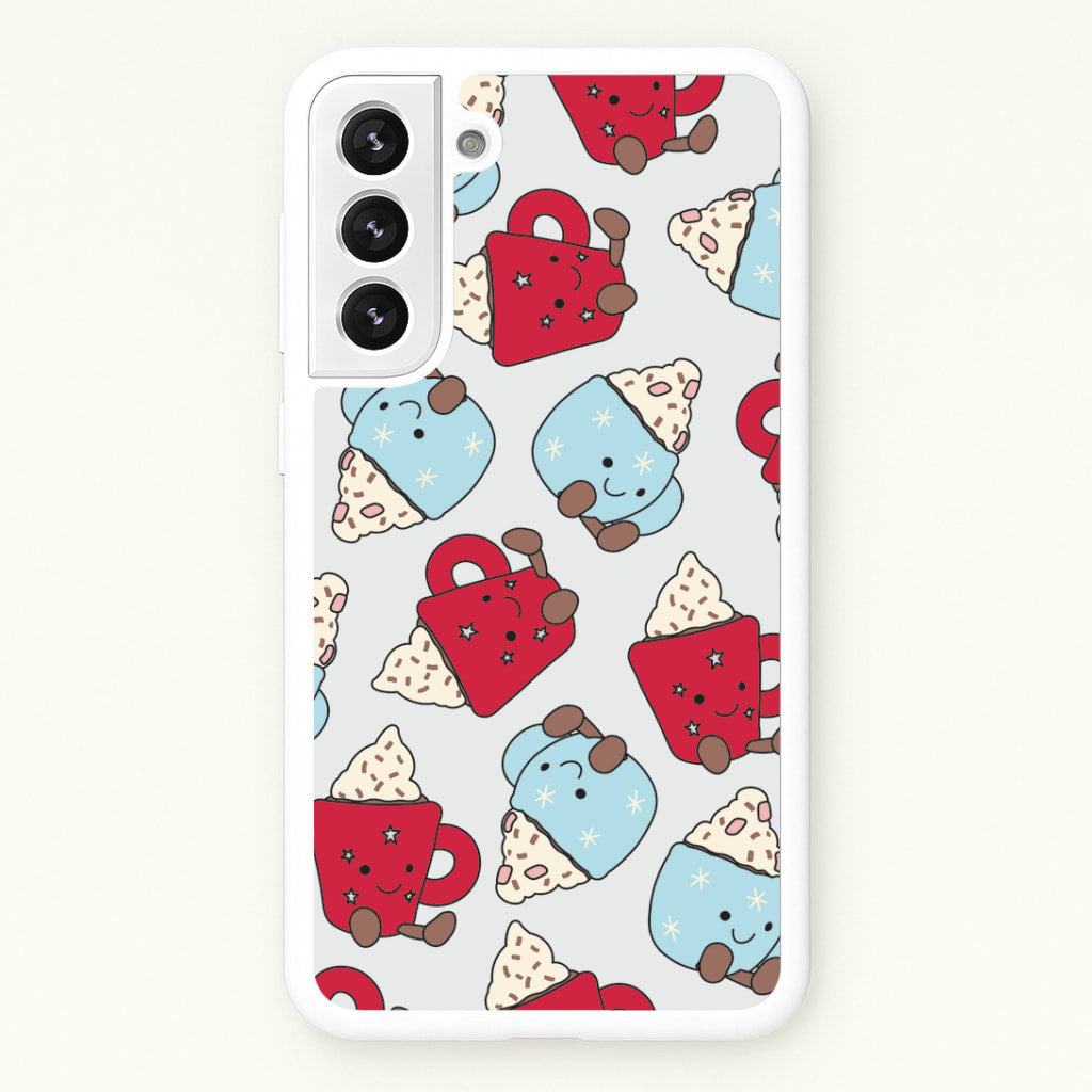 Christmas Drinks Plushies Pattern Galaxy S22 Plus Case