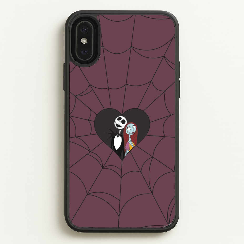 J And S Cobweb Heart iPhone XS Max Case
