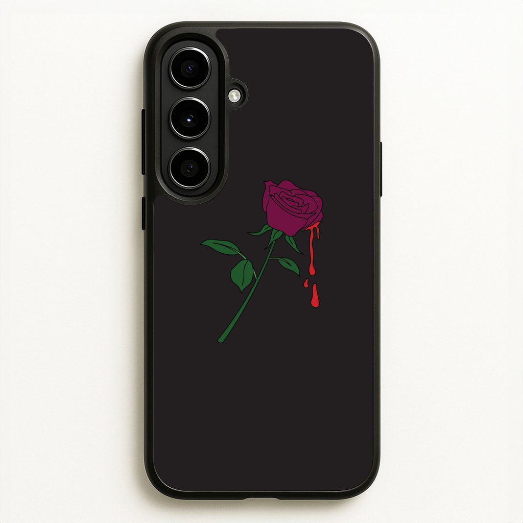 Dark Pink Rose Galaxy A56 Case