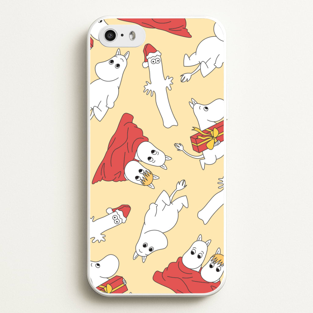 Christmas Mooms Pattern iPhone 5 / 5s / SE 2016 Case