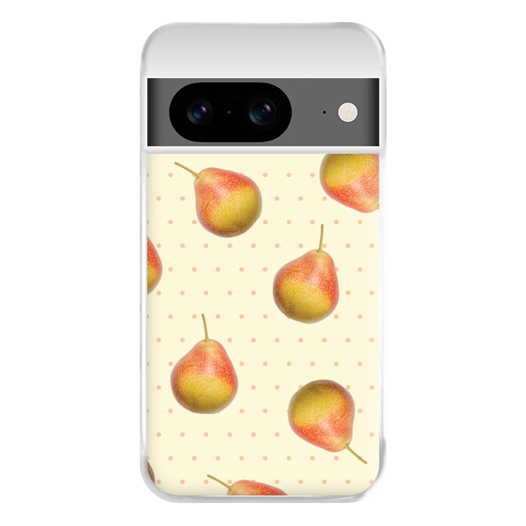 Pears And Polka Dots Pattern Google Pixel 8a Case