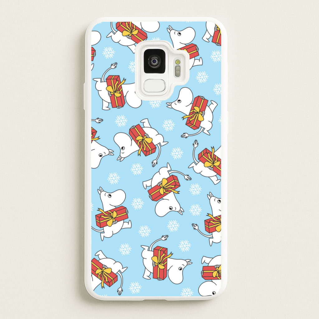 Present And Snowflakes Moom Pattern Galaxy S9 Case