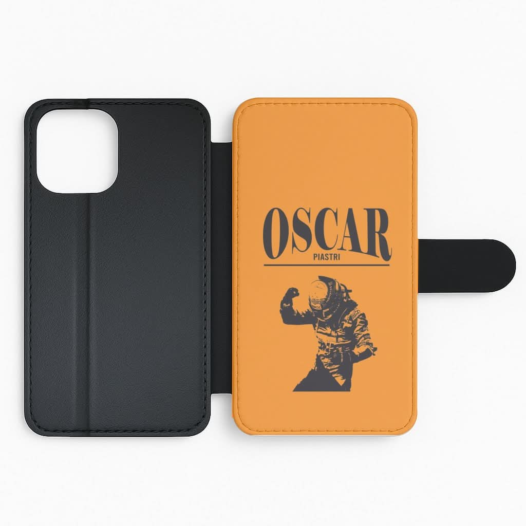 Oscar Orange And Black Flip Phone Case