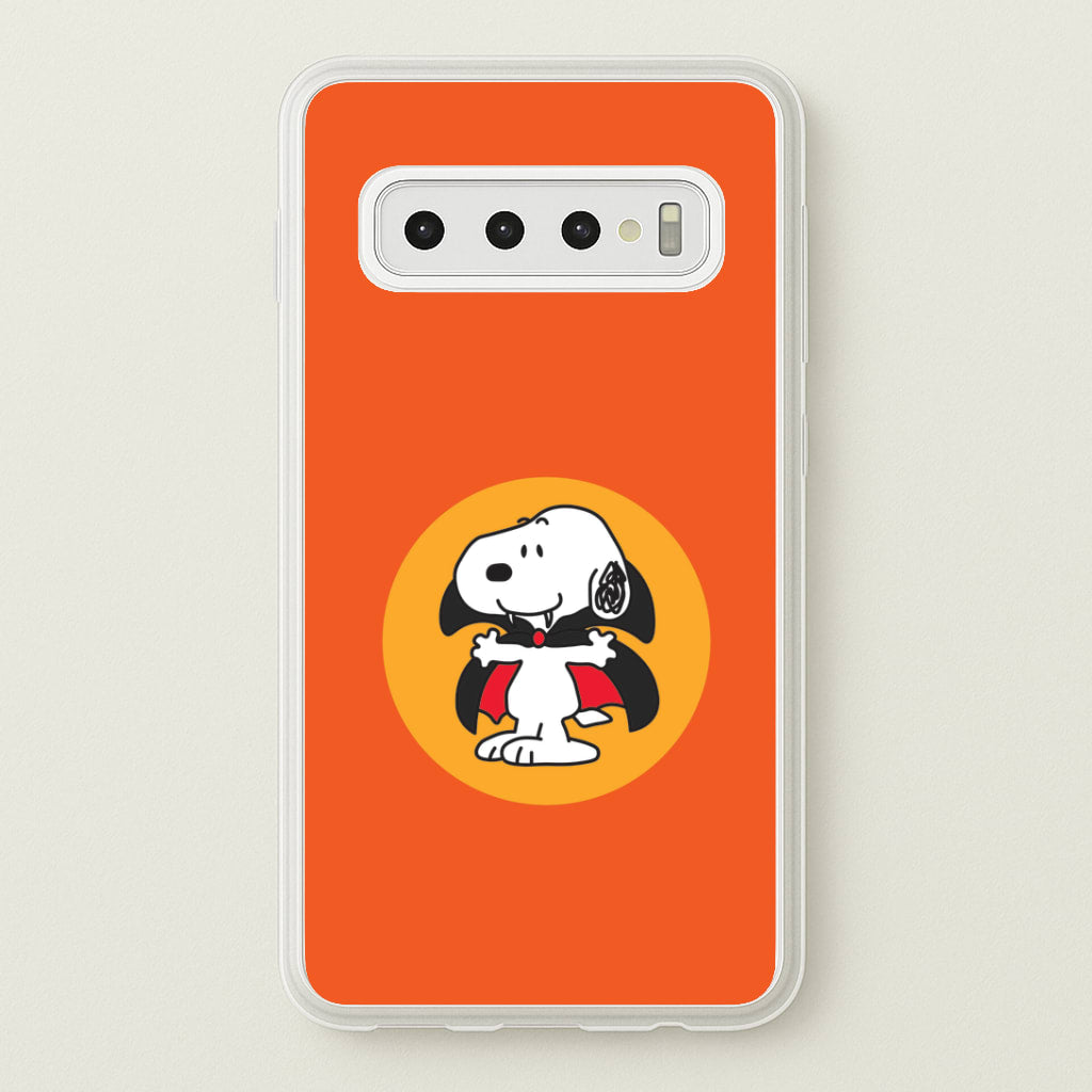 Cartoon Beagle Vampire Galaxy S10 Case