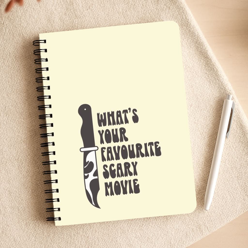 What's Your Favourite Scary Movie Trippy Notepad