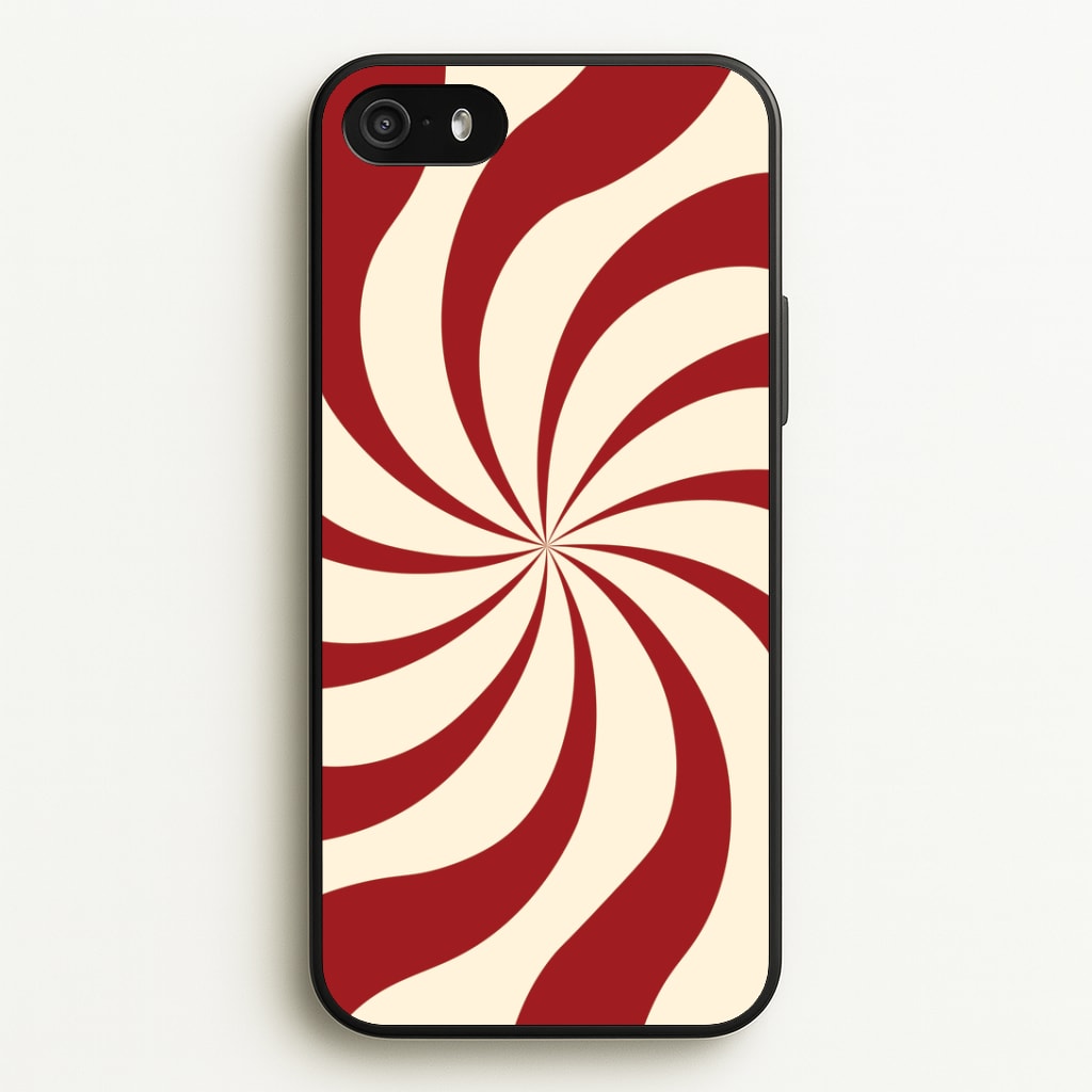 Peppermint Swirl Pattern iPhone 5 / 5s / SE 2016 Case