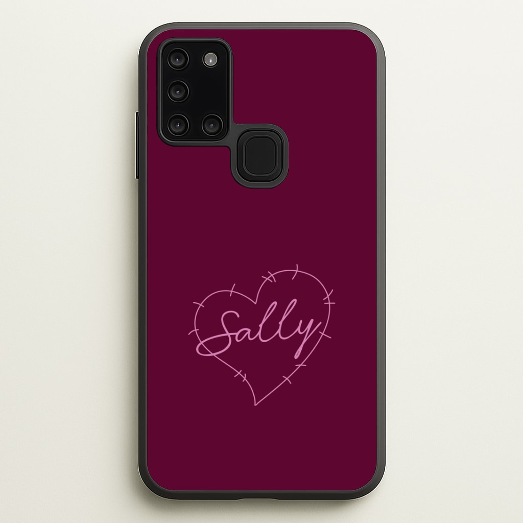 Stitched Heart Sally Galaxy A21s Case
