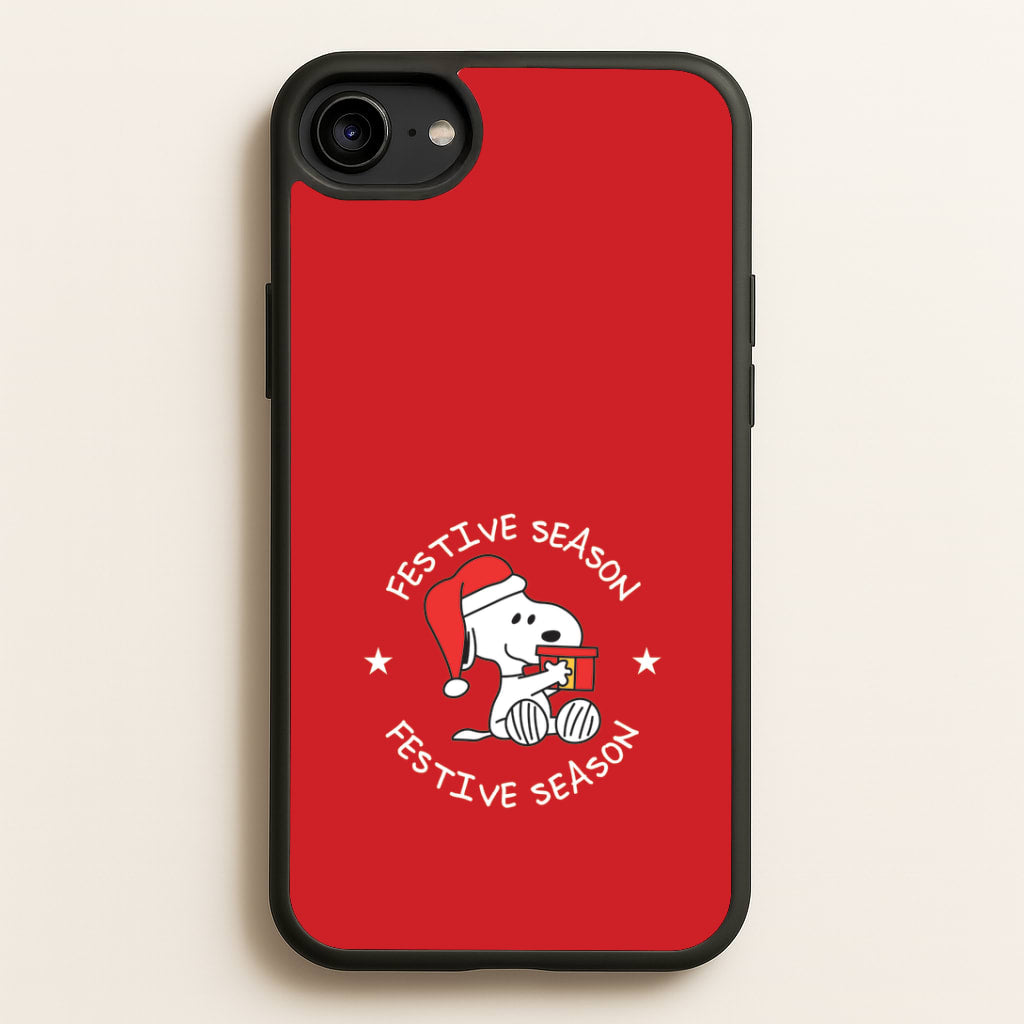 Cartoon Beagle Festive Season iPhone 6 / 7 / 8 / SE Case