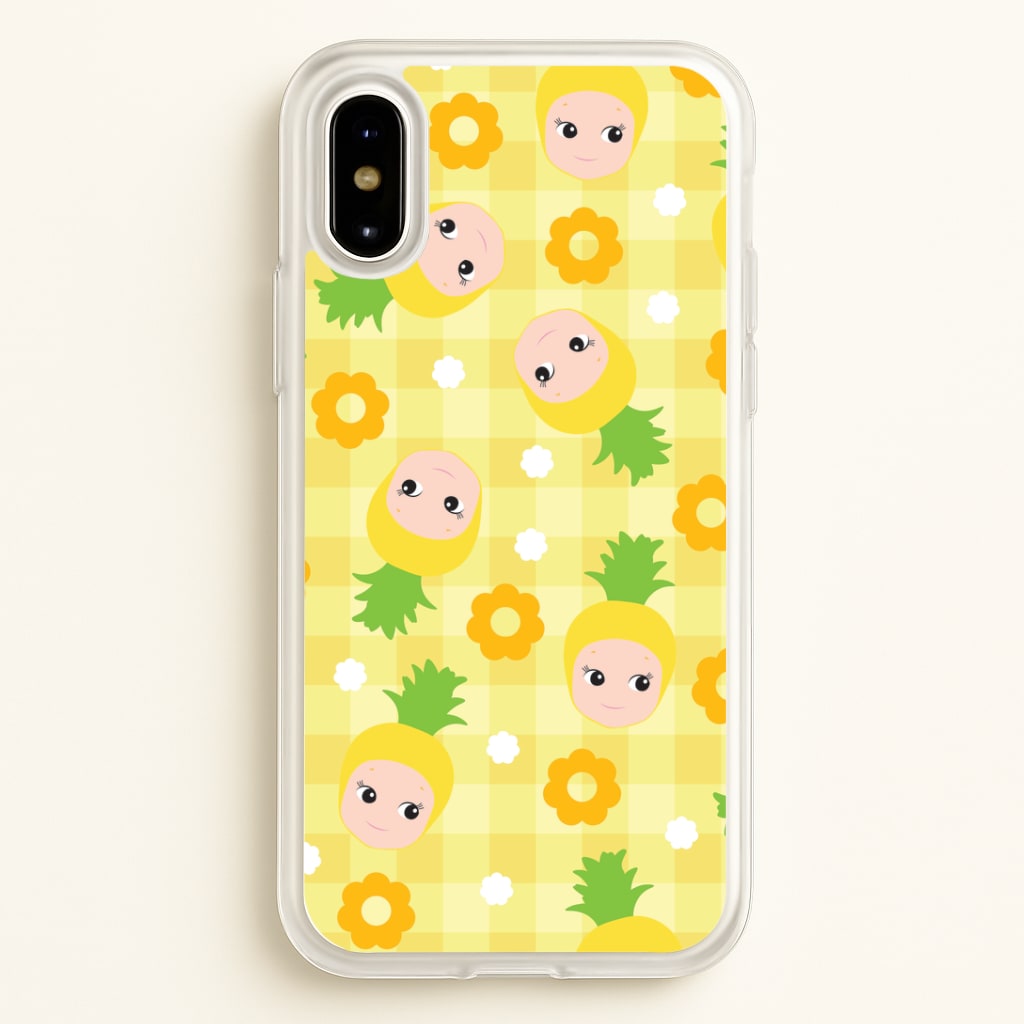 Pineapple Angel Pattern iPhone X / XS Case