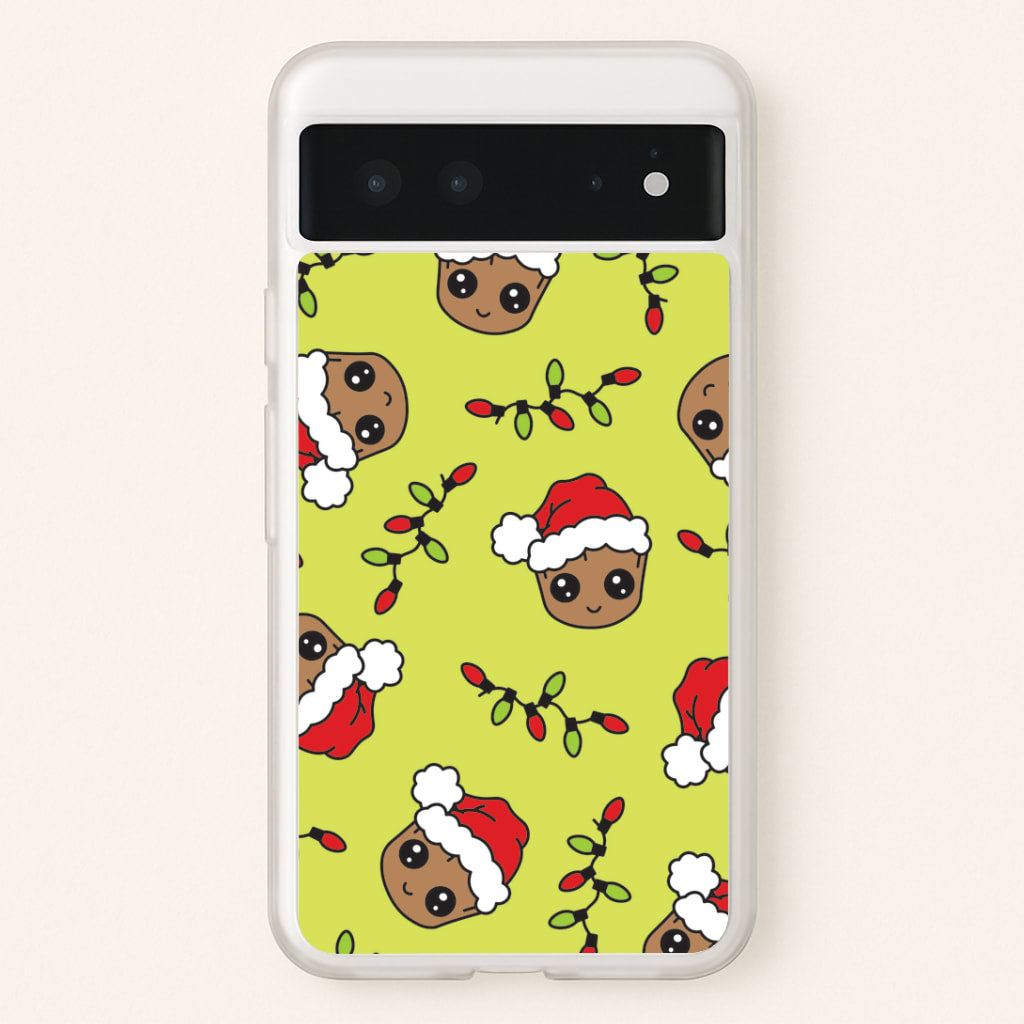Christmas Tree Hero Pattern Google Pixel 6 Case