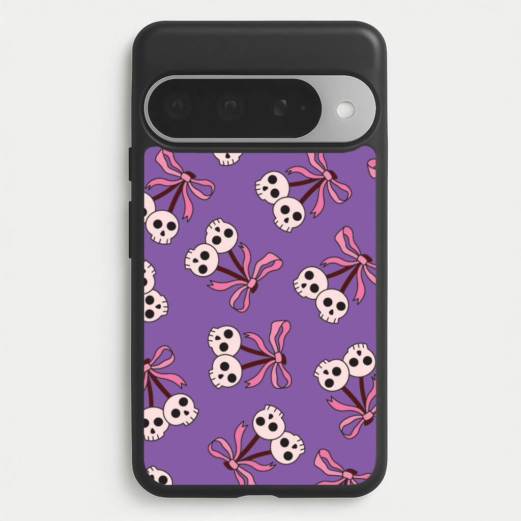Cherry Skulls Pattern Google Pixel 10 Pro XL Case