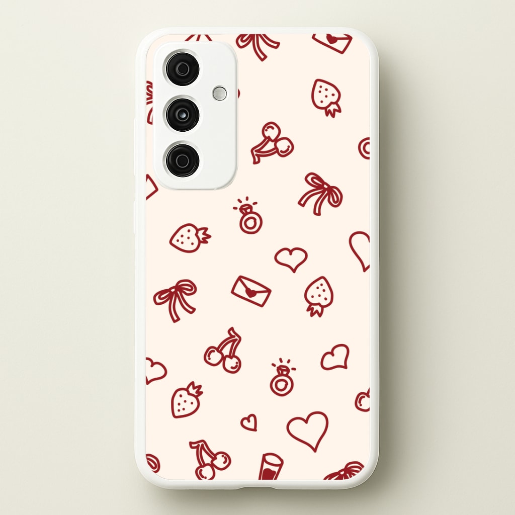 Valentines Doodles Galaxy A15 Case
