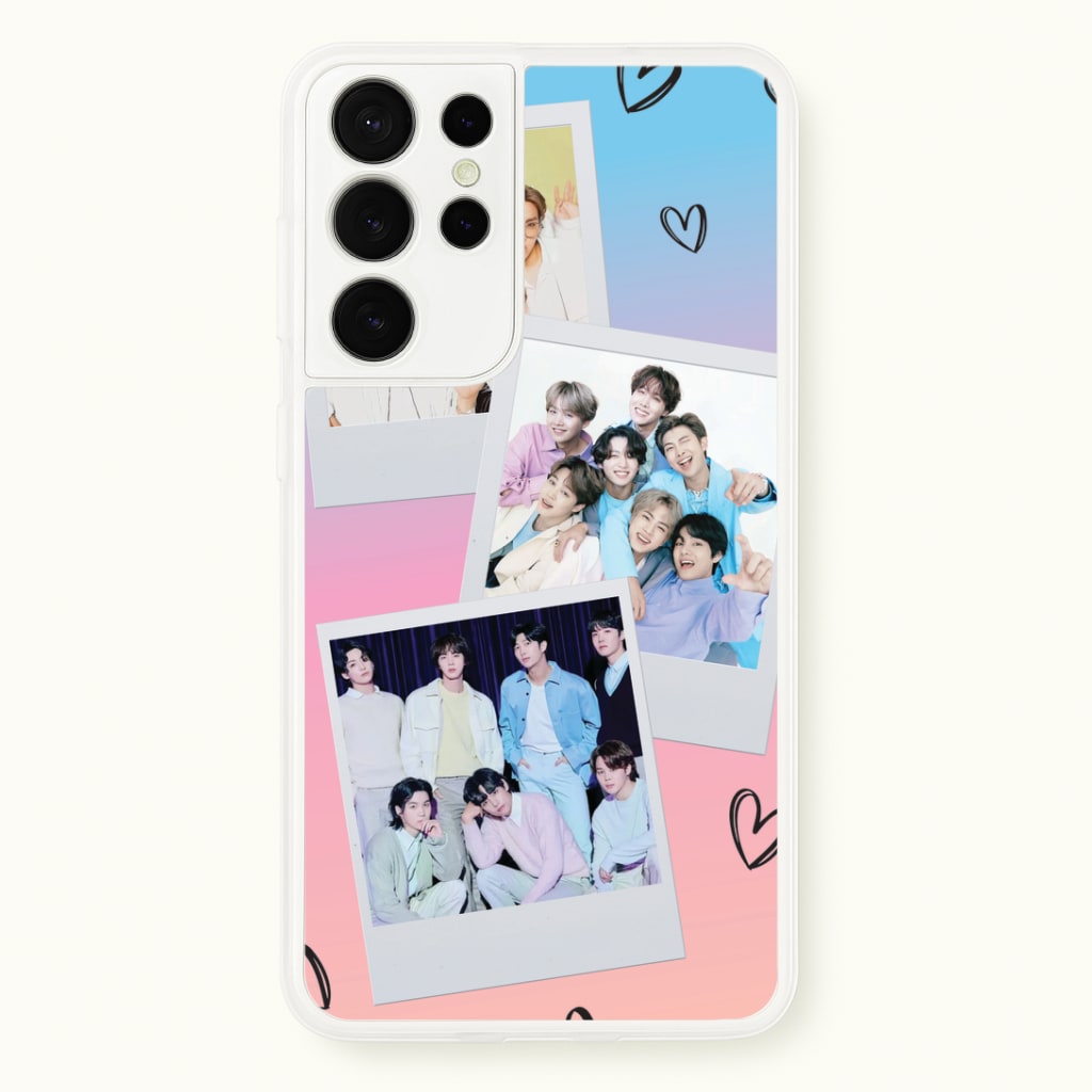 K-Pop Band Polaroid Collage Galaxy S21 Ultra Case