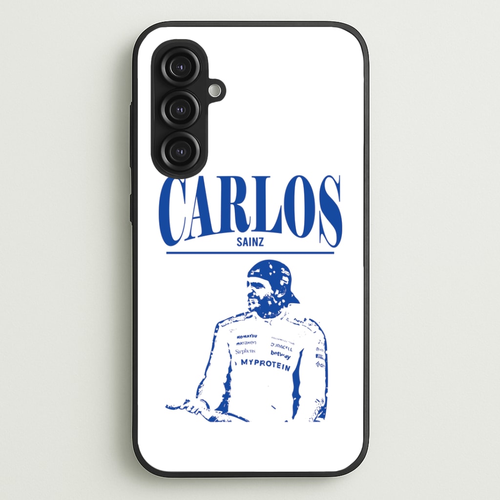 Carlos White And Blue Galaxy S23FE Case