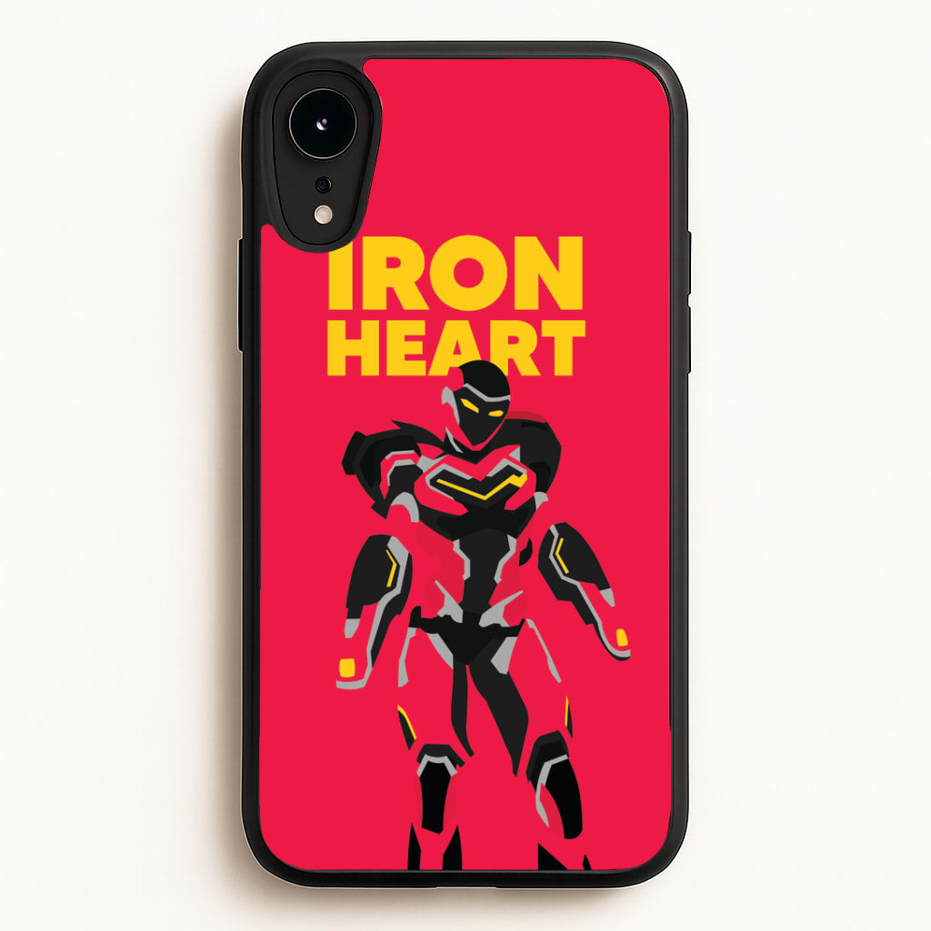 Metal Heart Hero Standing iPhone XR Case