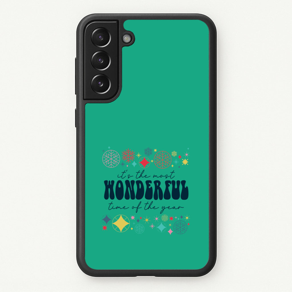 The Most Wonderful Time Of The Year Geometric Galaxy S22 Case