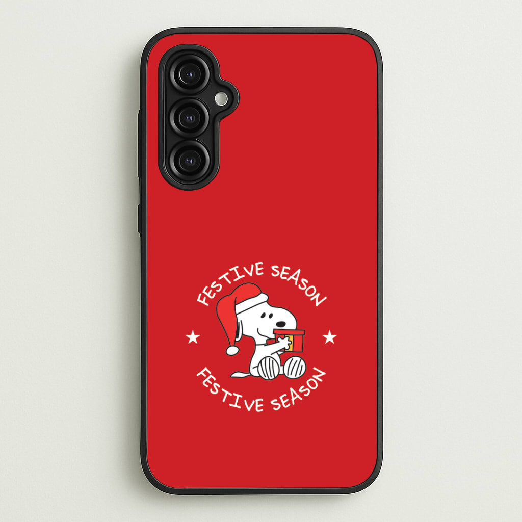 Cartoon Beagle Festive Season Galaxy A14 Case