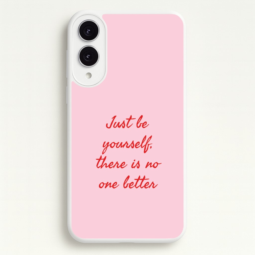 Just Be Yourself Galaxy S25 Edge Case