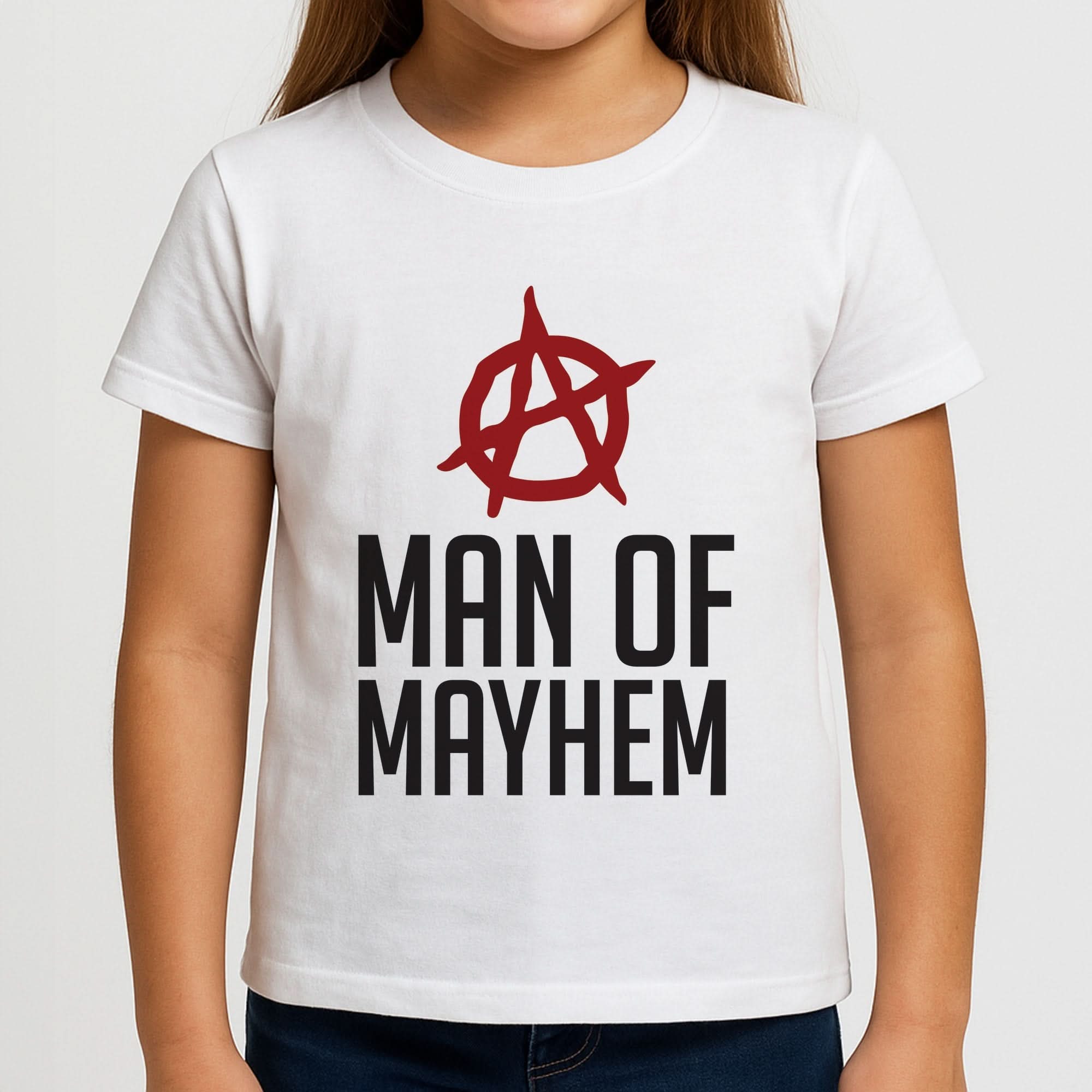 Man Of Mayhem Girls T-Shirt