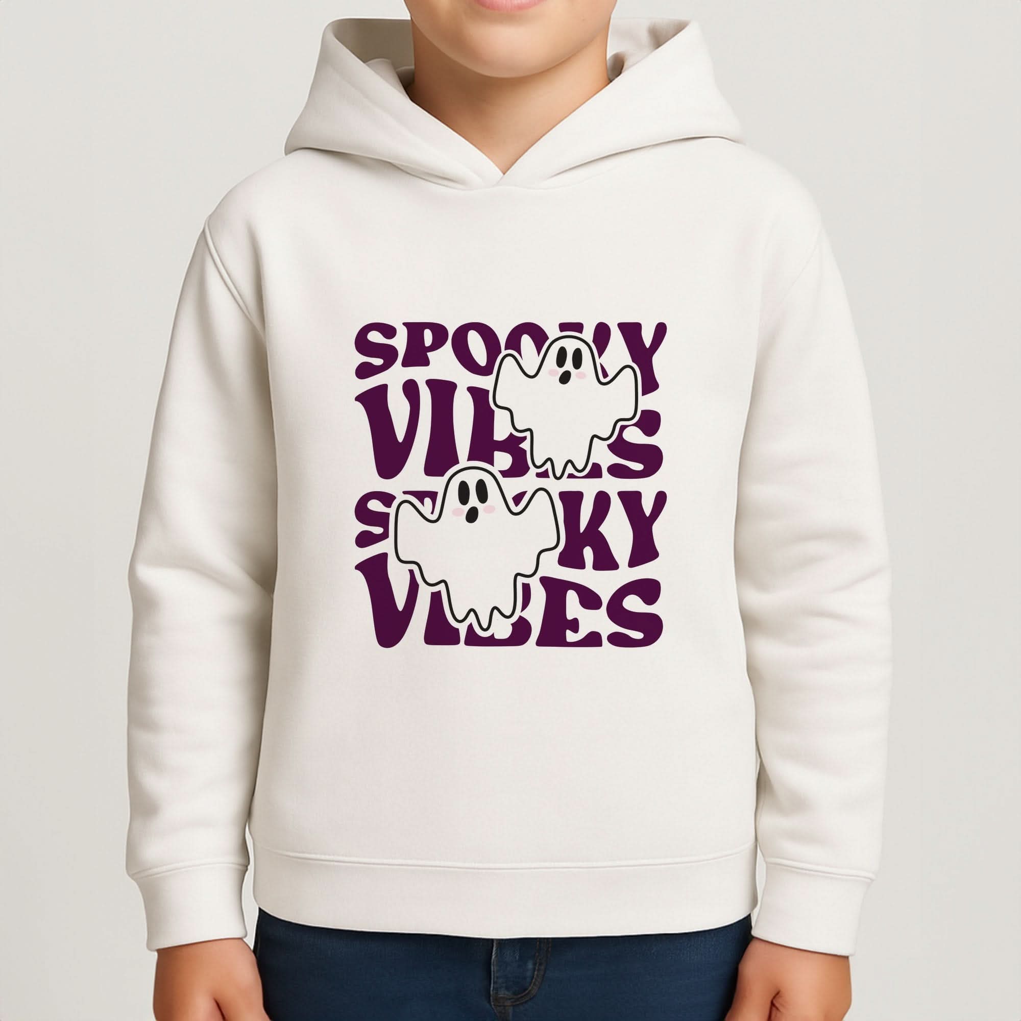 Spooky Vibes Pink Boys Hoodie