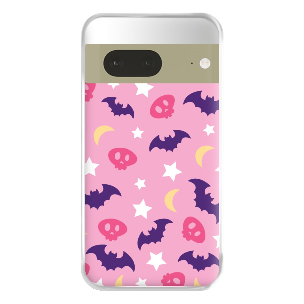Skull, Bats And Stars Pattern Google Pixel 7 Case