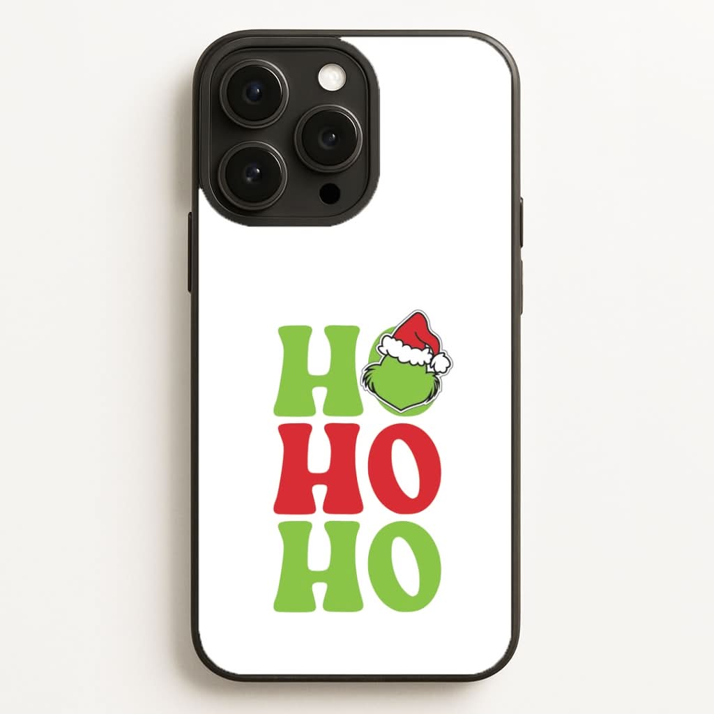 Green Ho Ho Ho Phone Case for Apple iPhone, Samsung Galaxy, Huawei and Google Pixel