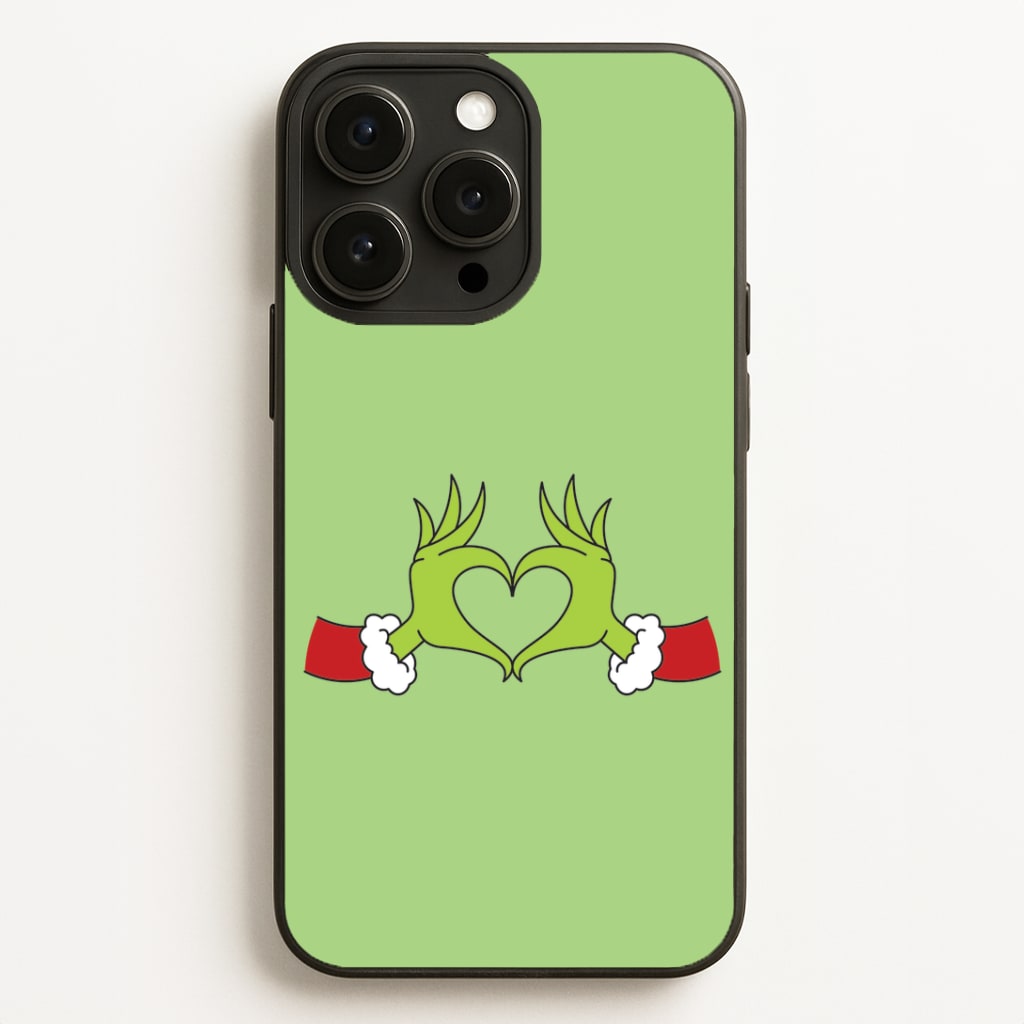 Christmas Green Heart iPhone 12 Pro Max Case