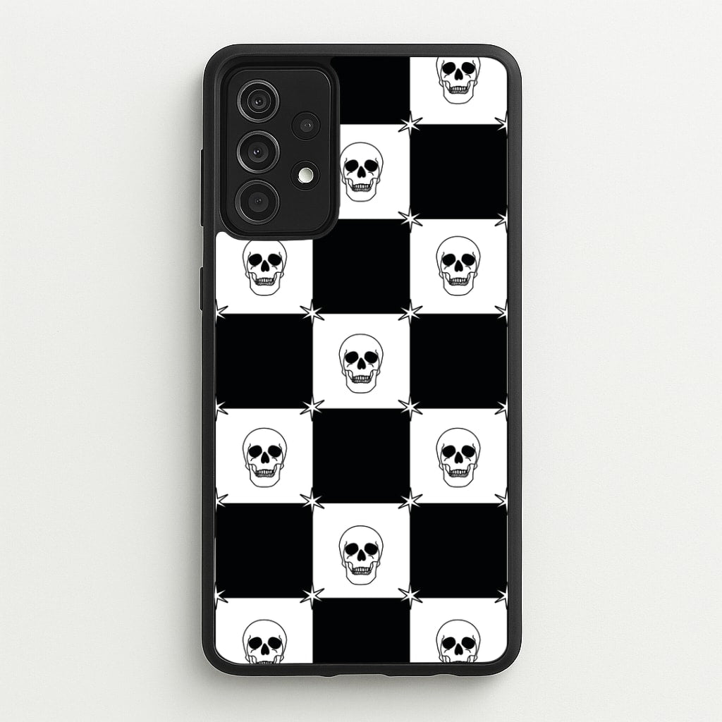 Checkered Skulls Pattern Galaxy A52 / A52s Case