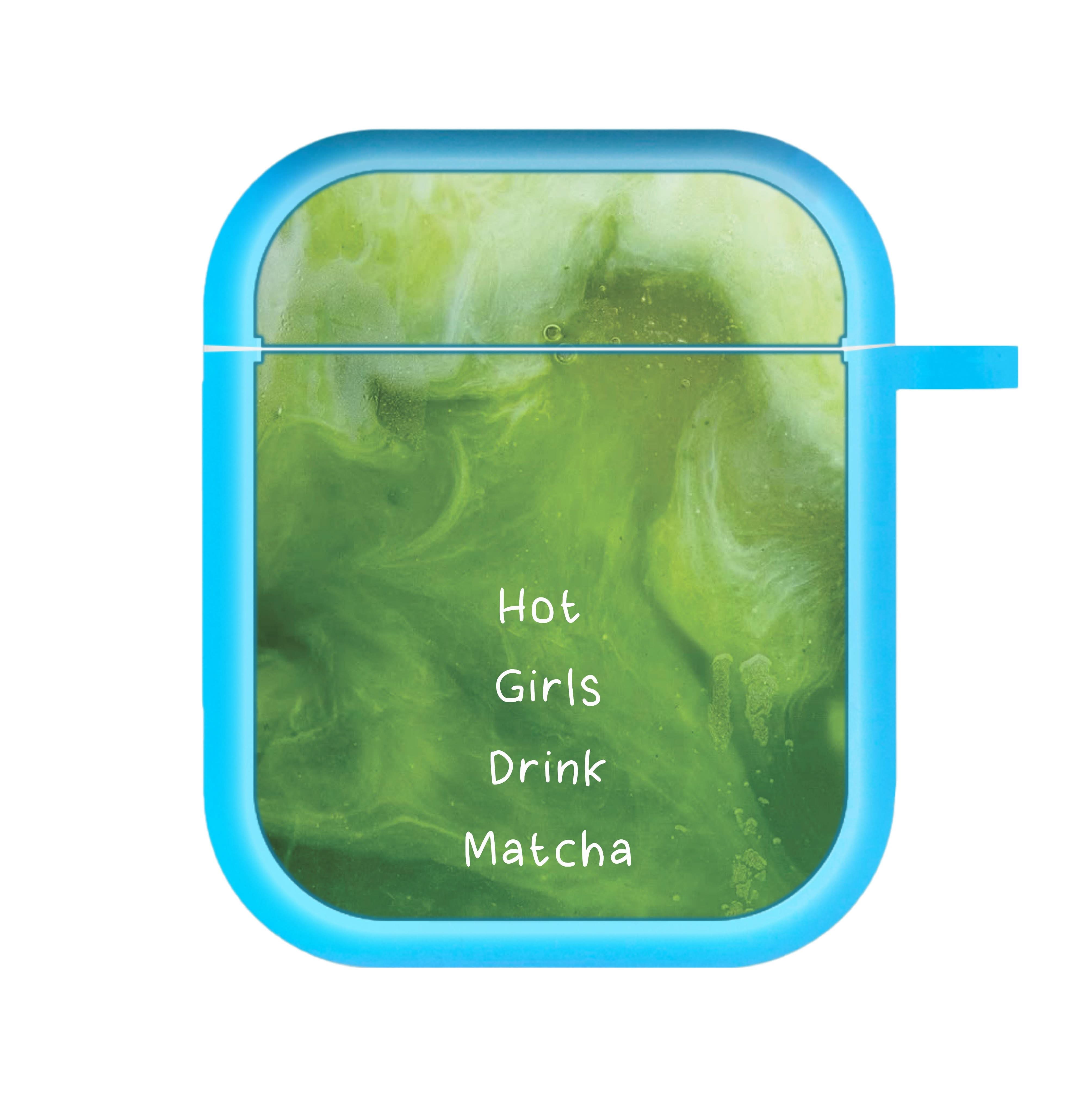 Hot Girls Drink Matcha AirPods Case