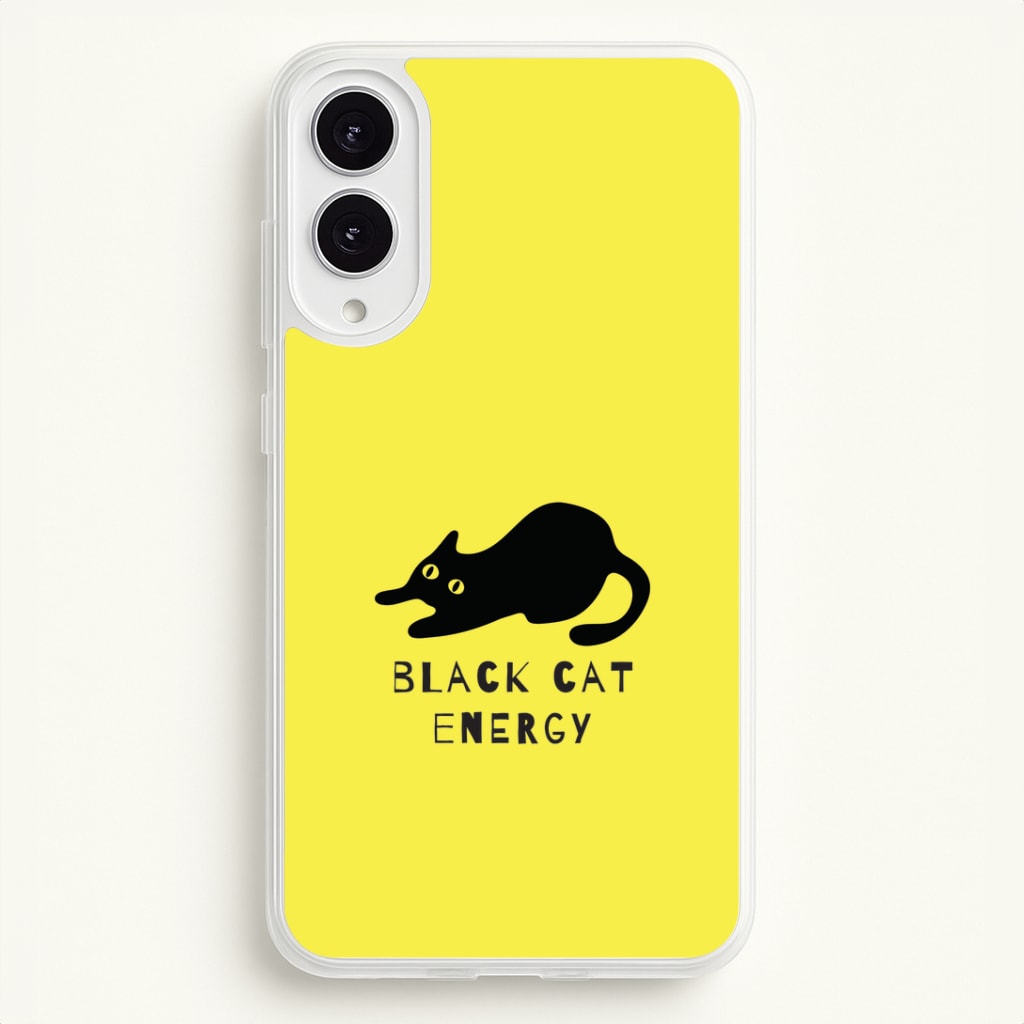 Black Cat Energy Galaxy S25 Edge Case