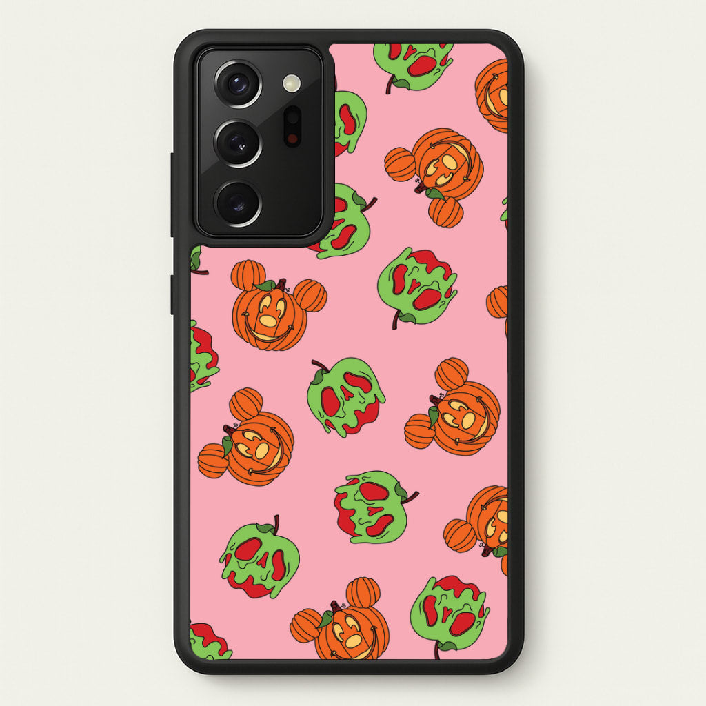 Pumpkin Mouse And Poison Apple Pattern Galaxy Note 20 Ultra Case