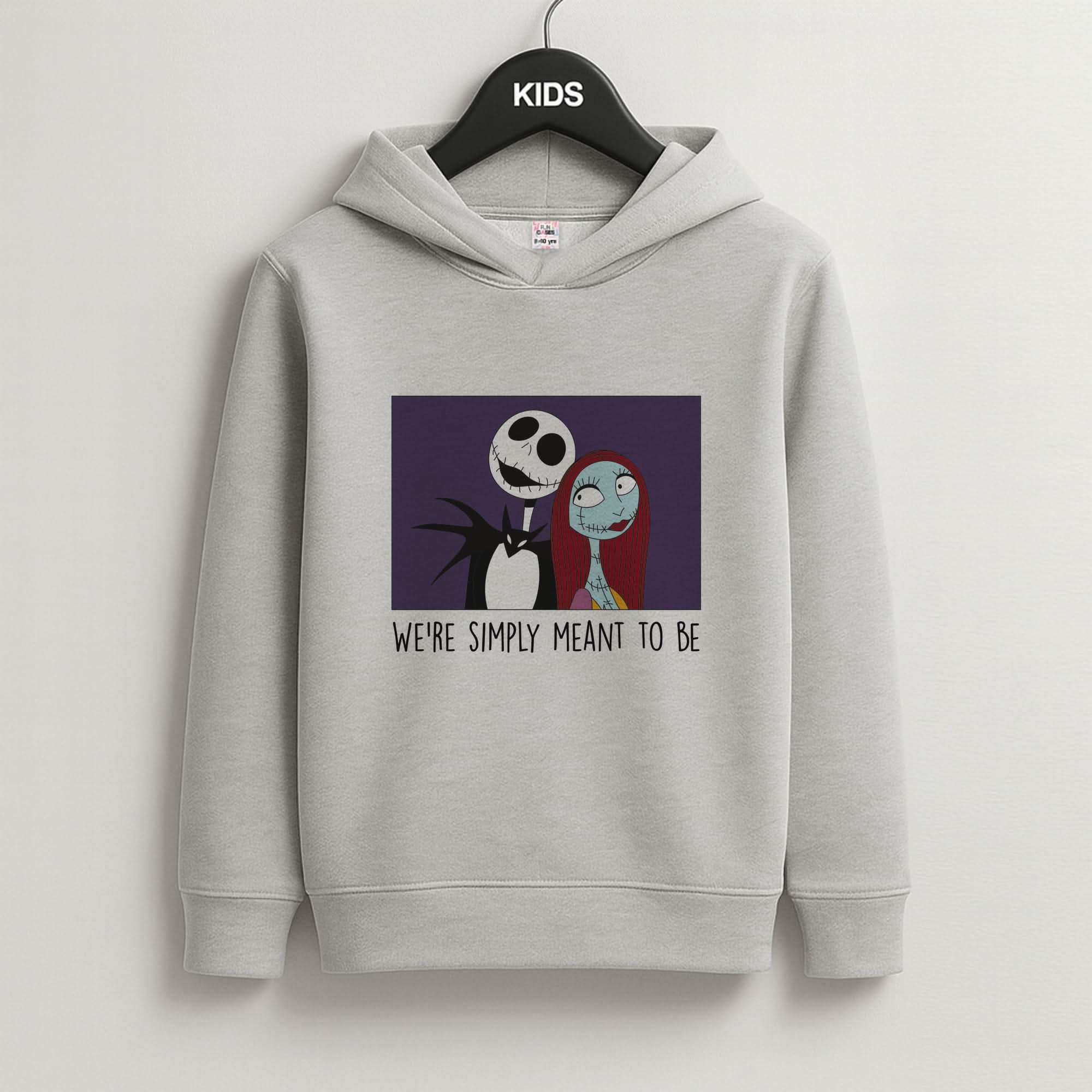 We're Simply Meant To Be Grey Kids Hoodie
