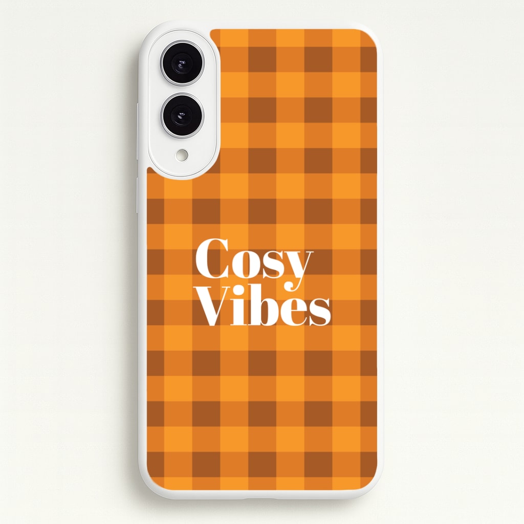 Checkered Cosy Vibes Galaxy S25 Edge Case