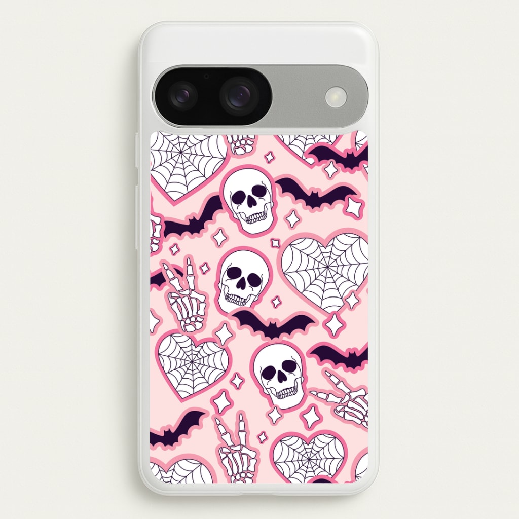 Cute Halloween Stickers Pattern Google Pixel 9 / 9 Pro Case