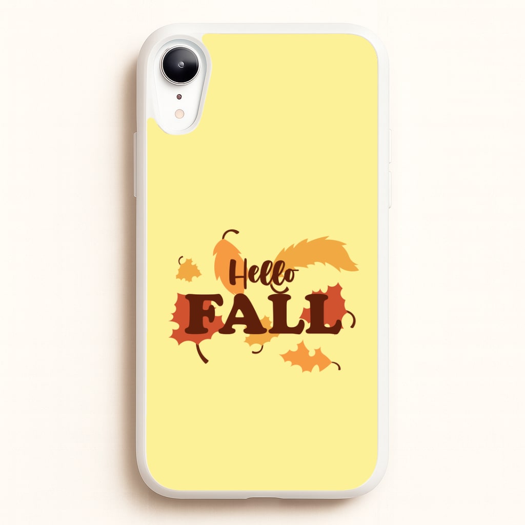 Hello Fall iPhone XR Case