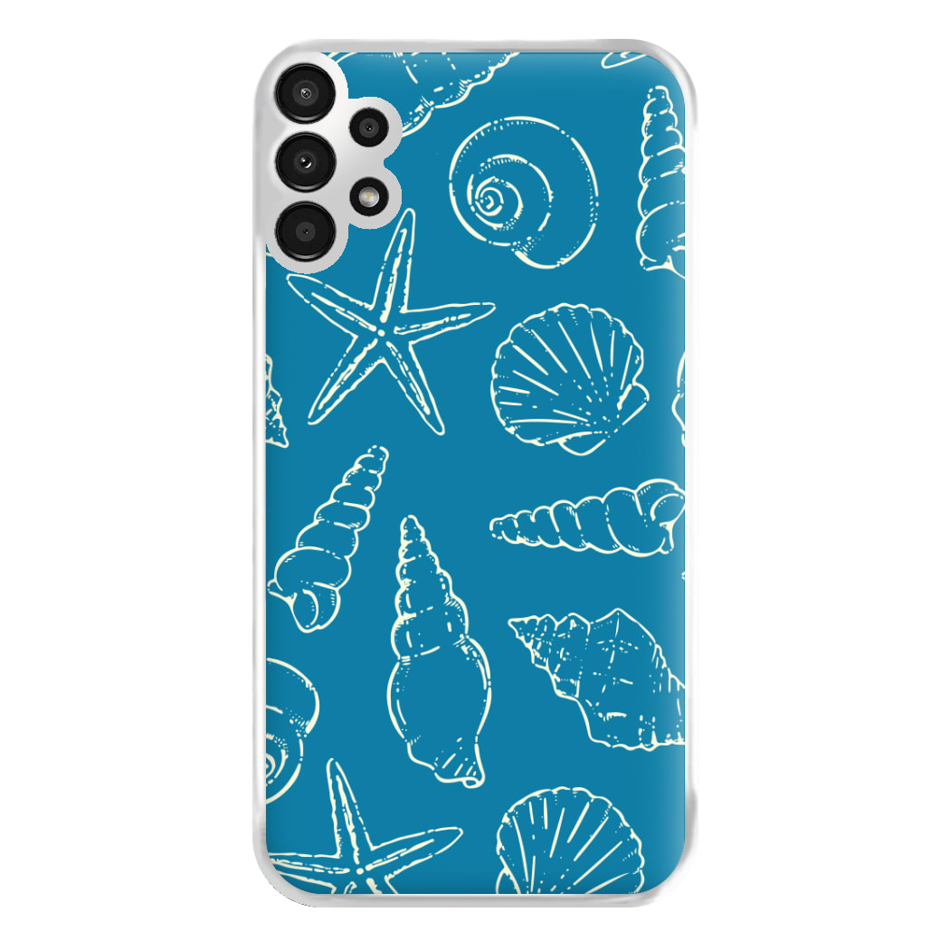 Sketched Shells Pattern Galaxy A13 Case